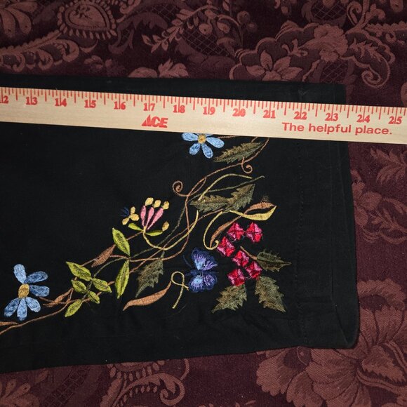 SW Studio West Women's Size Med Embroidered Pants - Picture 6 of 6